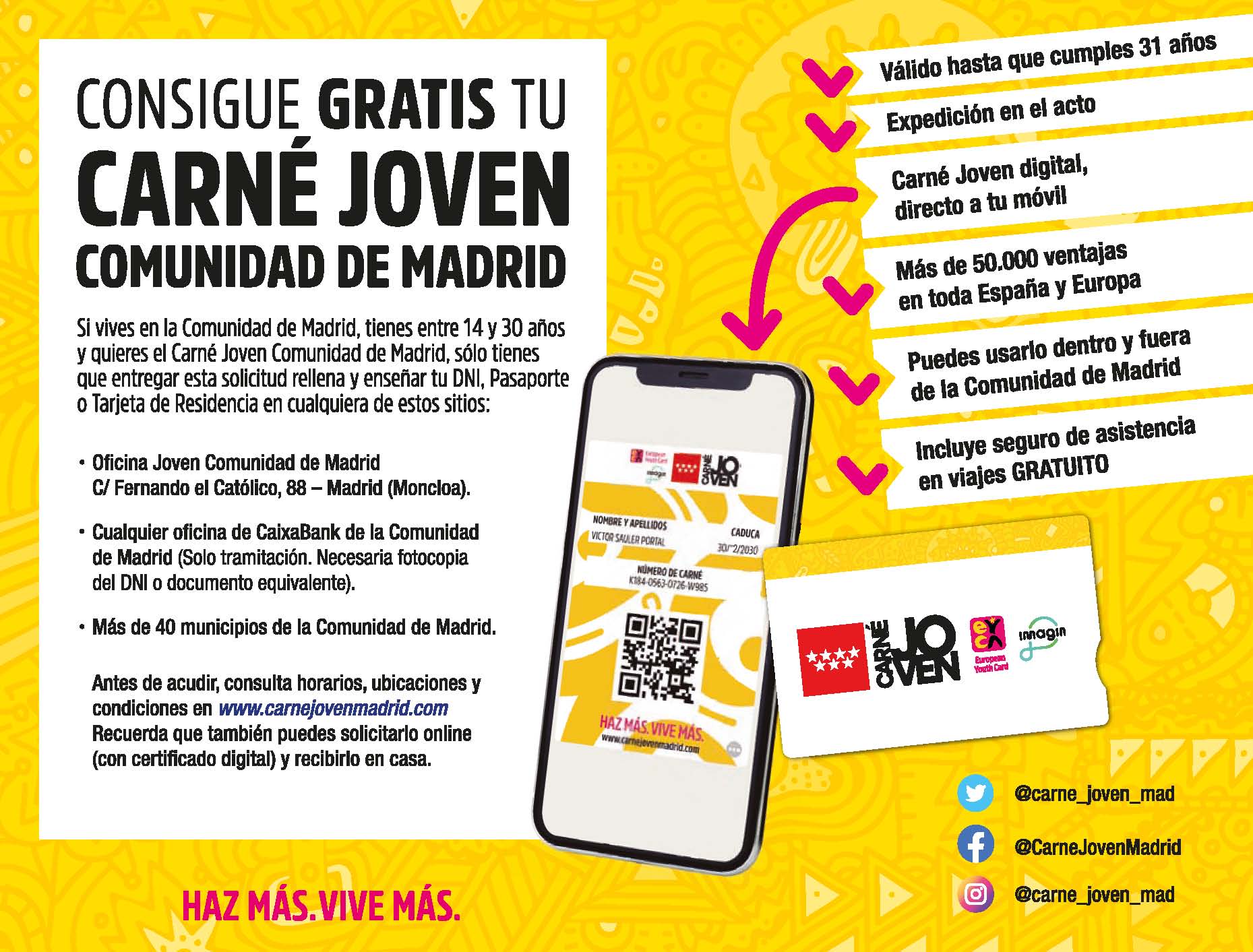 carnet joven comunidad madrid