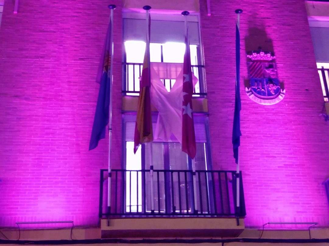 Algete iluminado morado