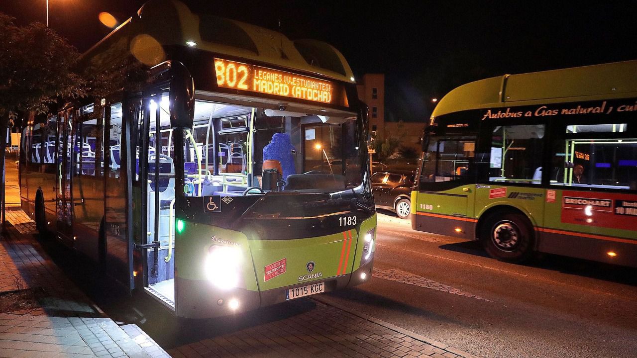 autobus nocturno consorcio regional transportes