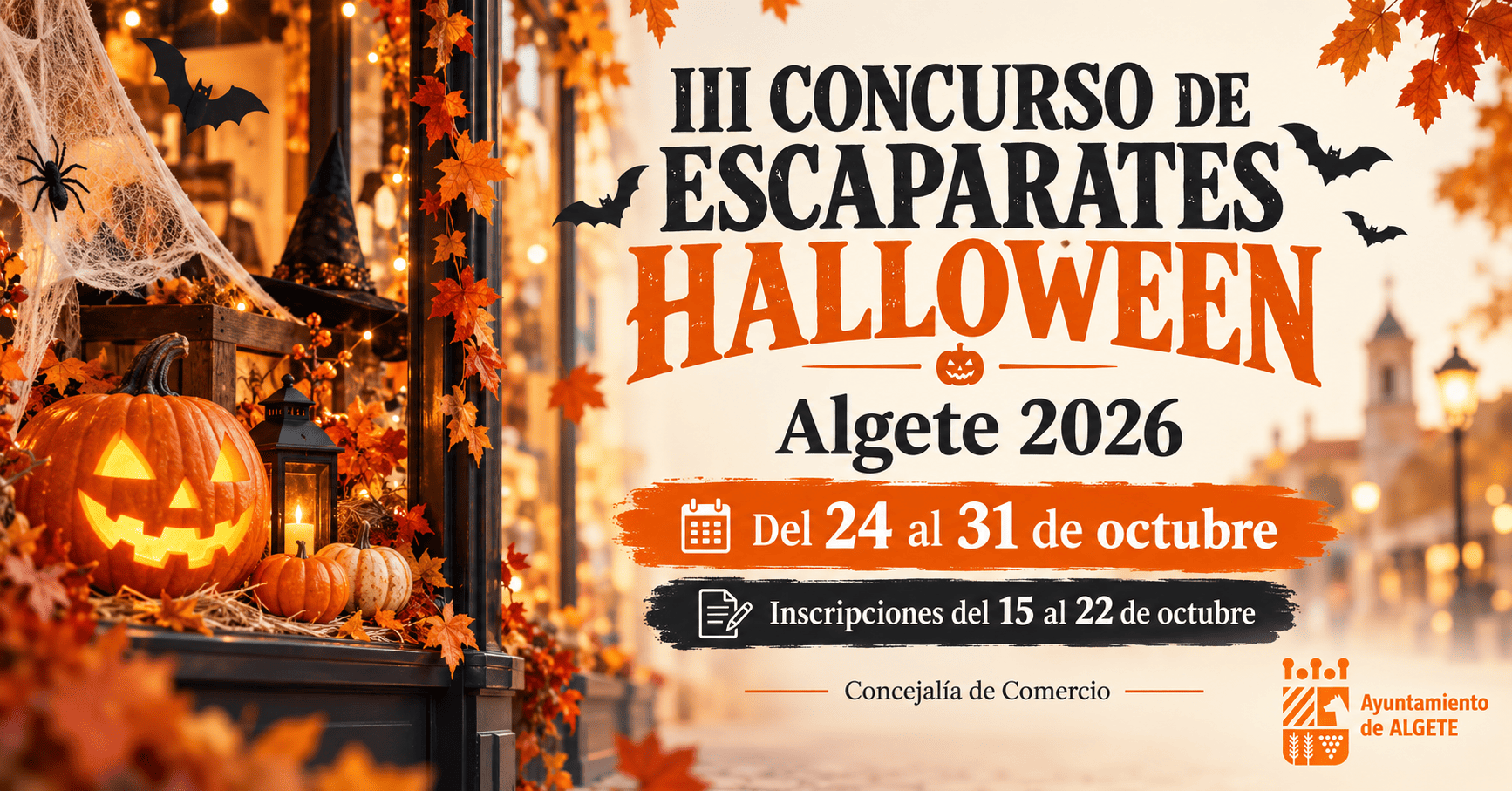 Concurso de Escaparates Halloween Algete 2026