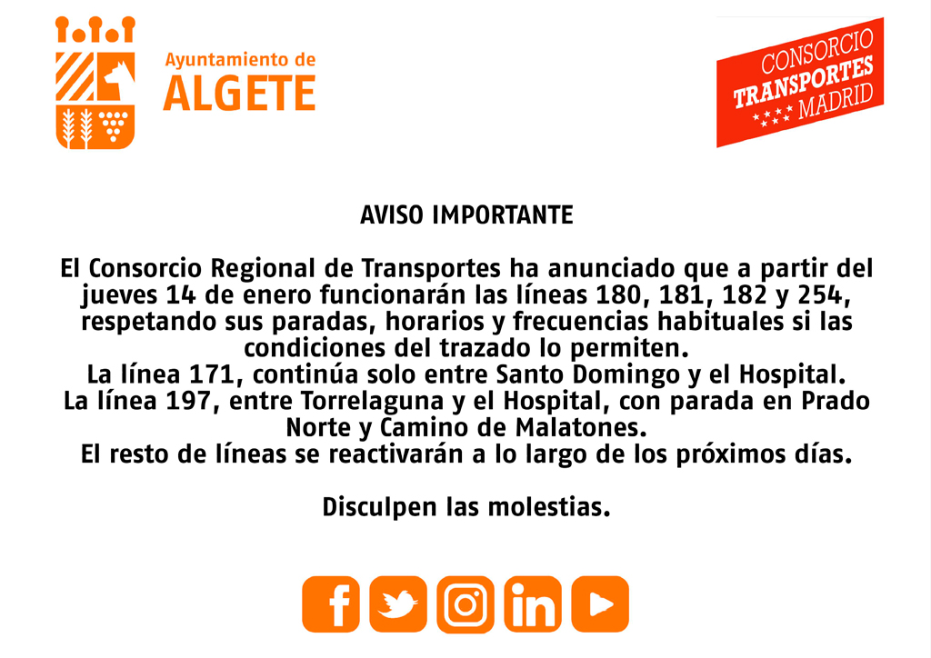 autobuses 14 enero