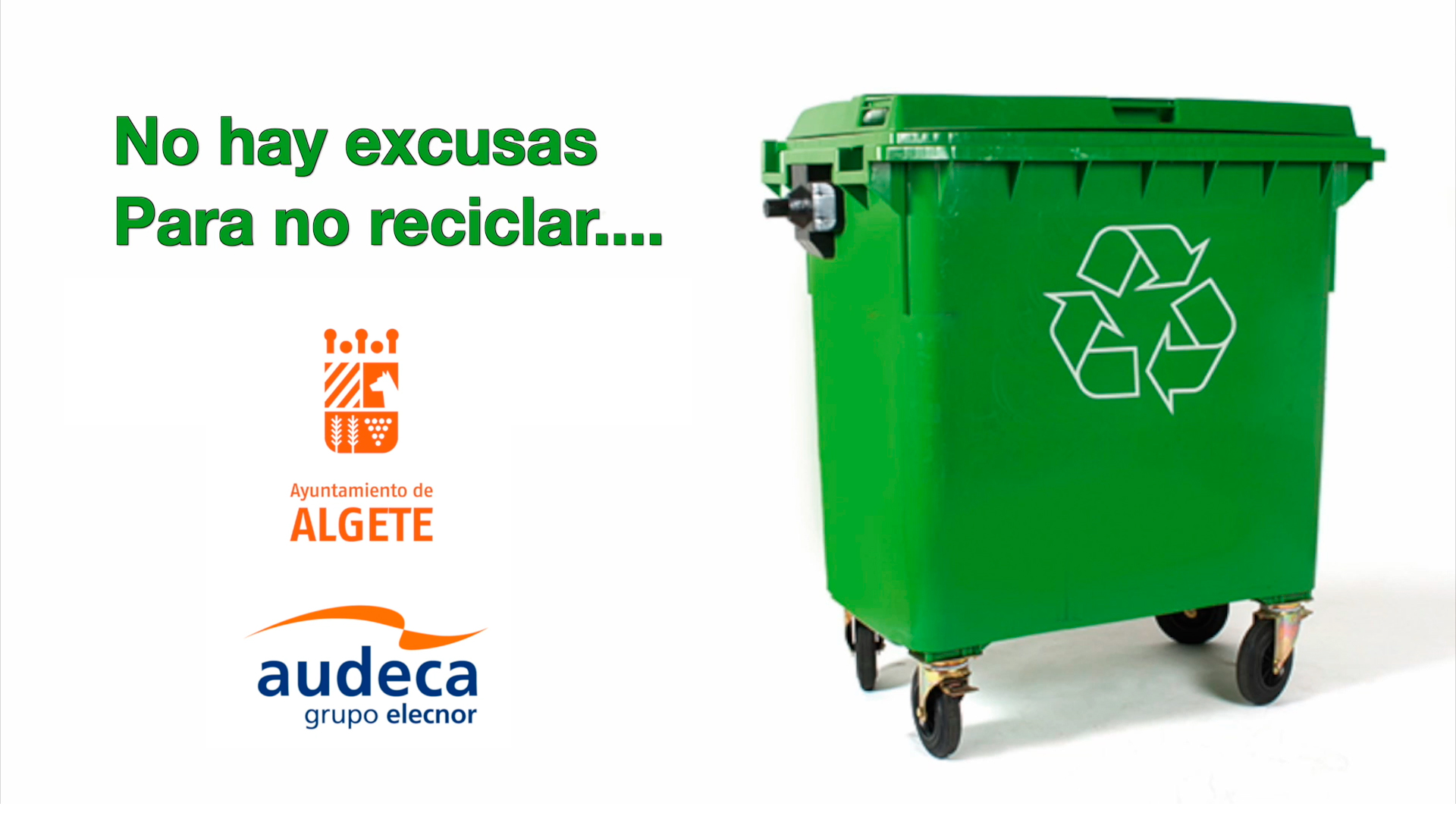 no hay excusas para no reciclar algete