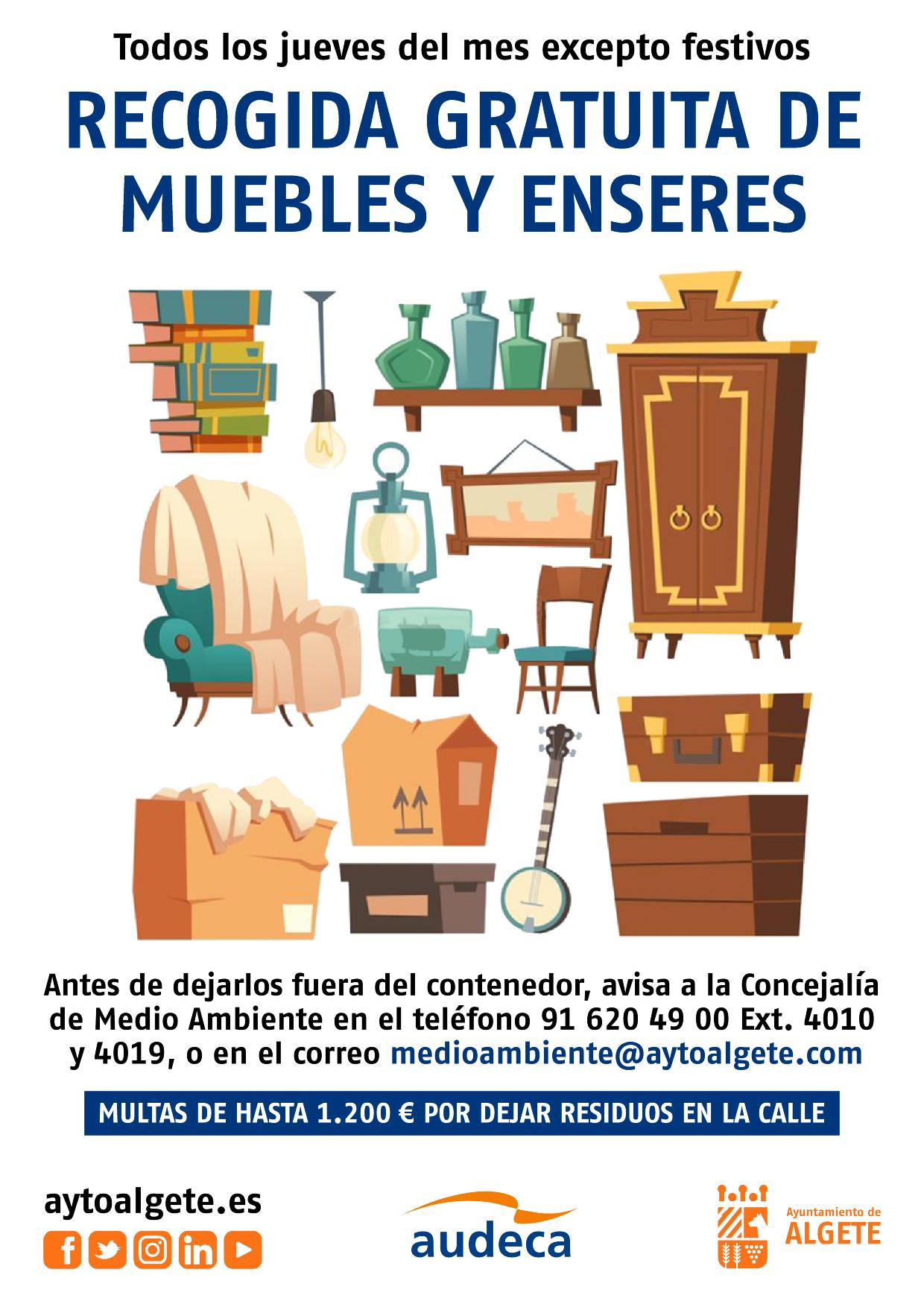 recogida muebles enseres algete