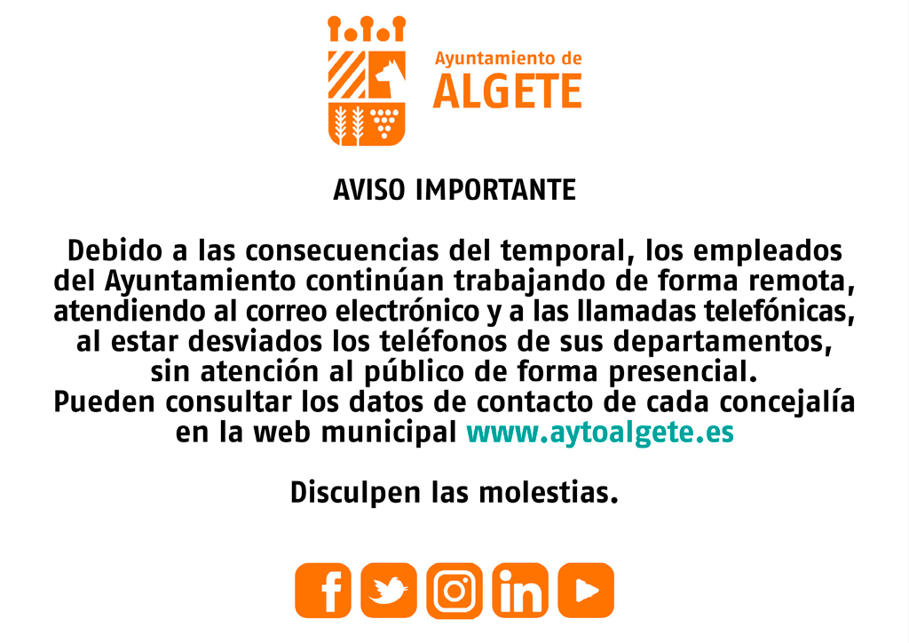 teletrabajo ayuntamiento algete