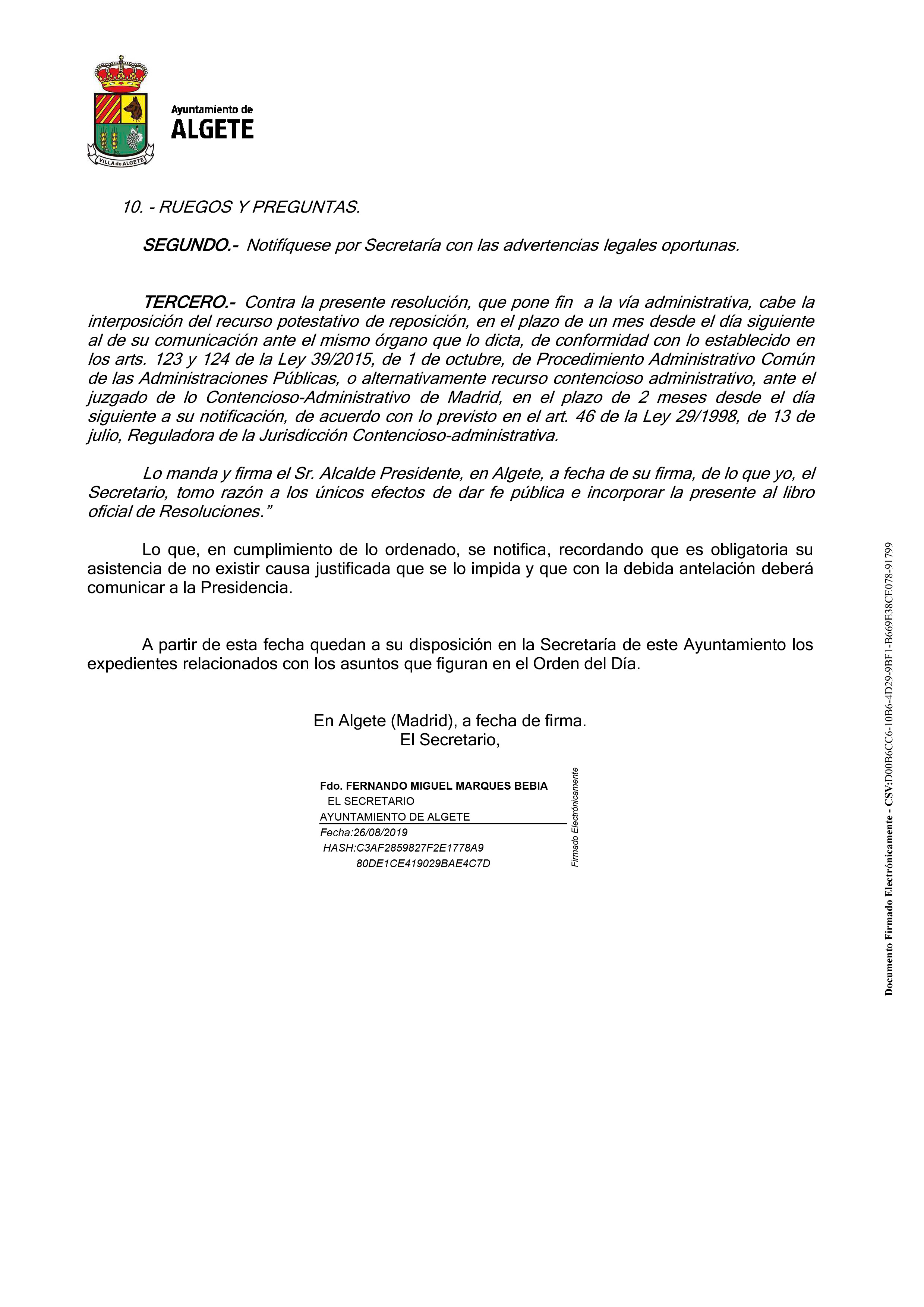 pleno ordinario agosto 2019 2