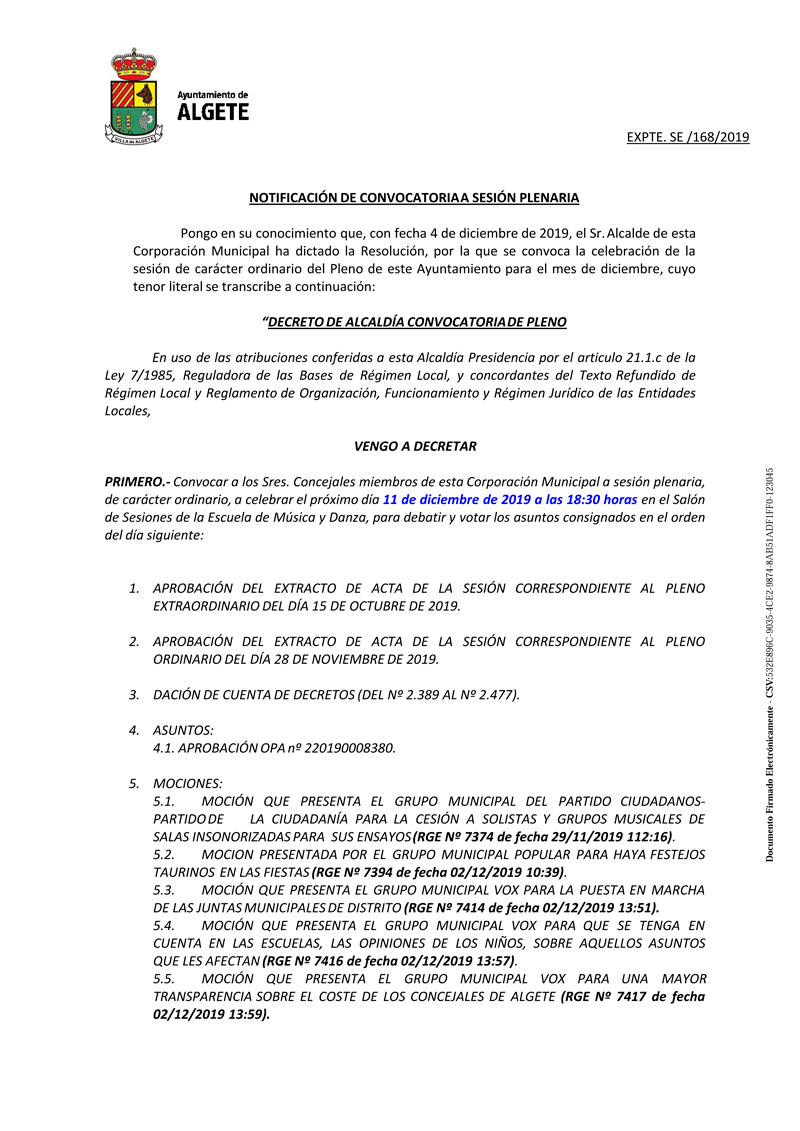 pleno ordinario diciembre 2019 1