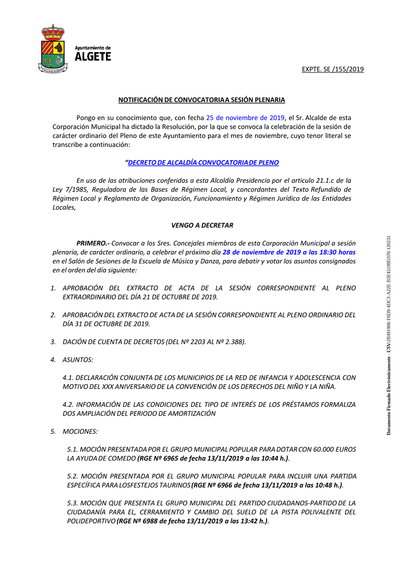 pleno ordinario noviembre 2019 1